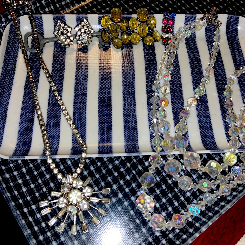 Vintage Sparkle! Lovely earrings and necklaces